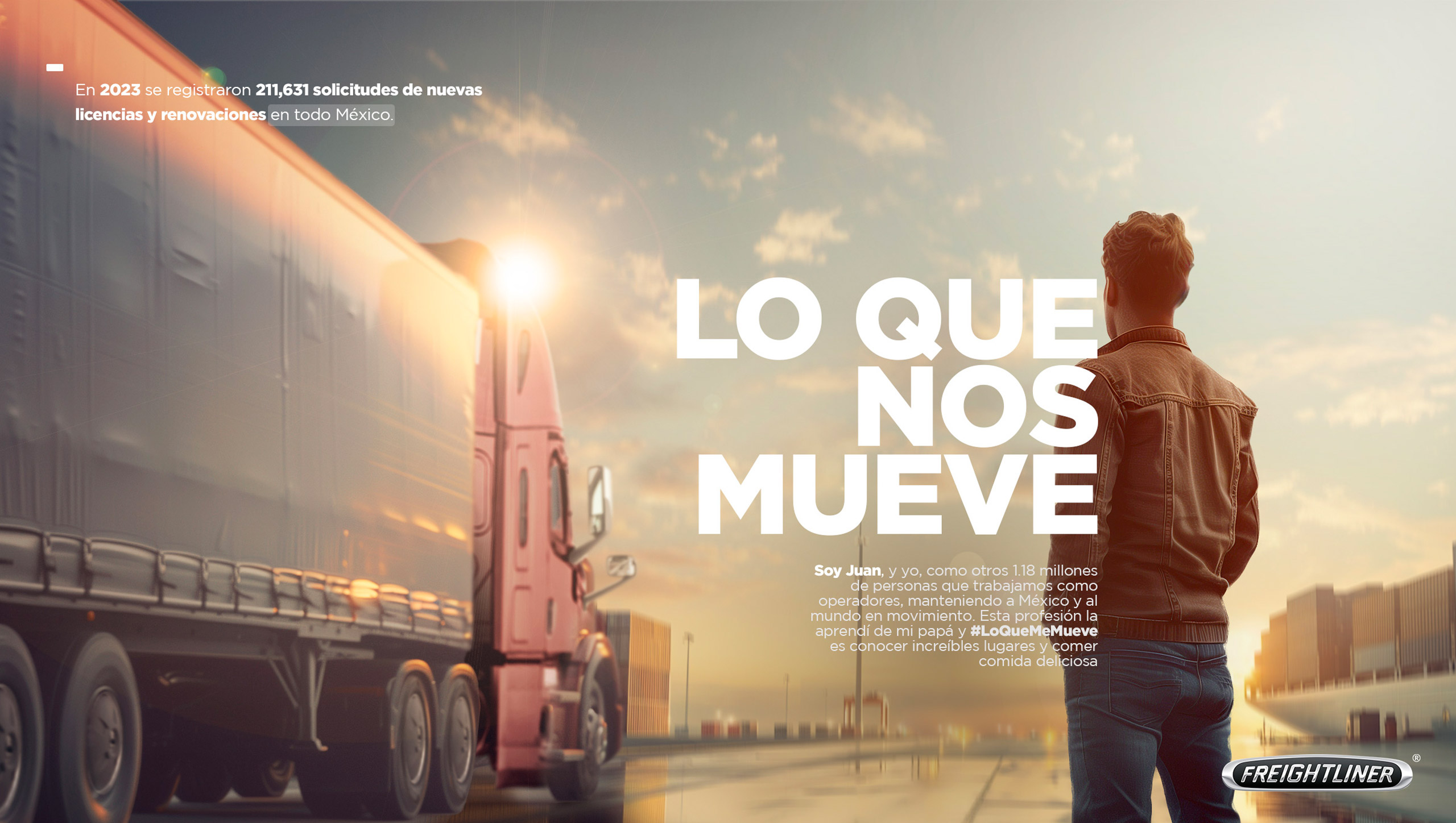 Lo Que Nos Mueve — Atardecer en ruta
