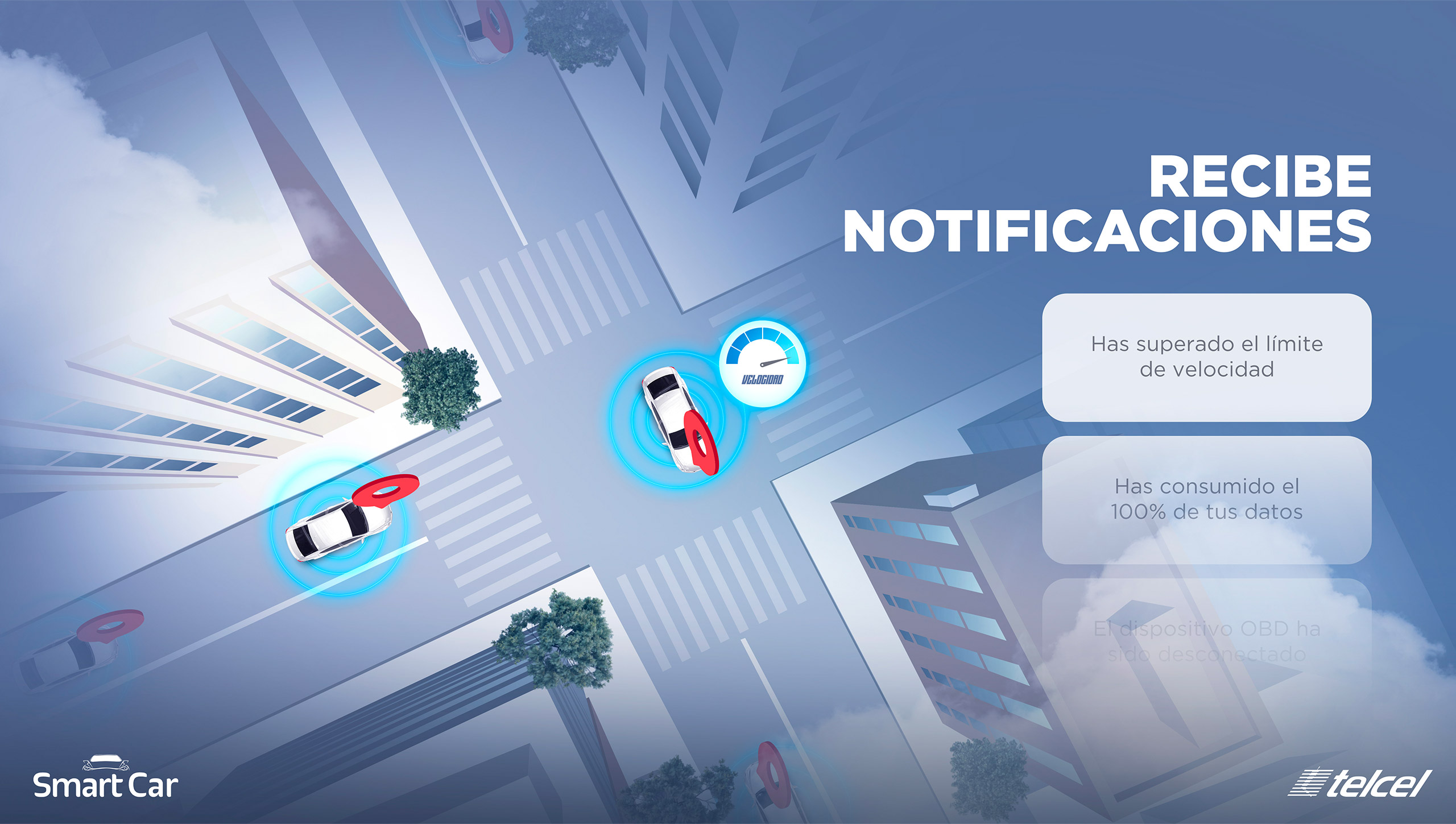 Telcel Empresas — Smart Car, recibe notificaciones